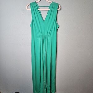 Soft Surroundings Antonia Green Maxi Dress M Medium NWT Summer Boho Knit